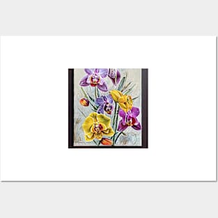 Orchids on canvas Posters and Art